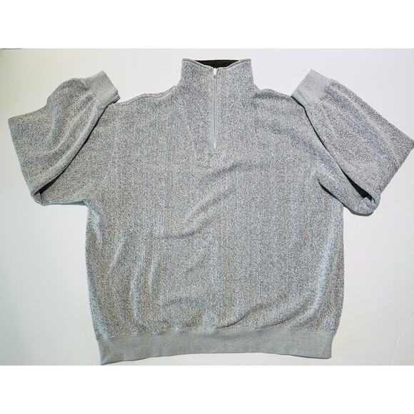 Orvis Quarter Zip Sweater Long Sleeve Pullover Sweater Olive Green/White XXL - Picture 3 of 11